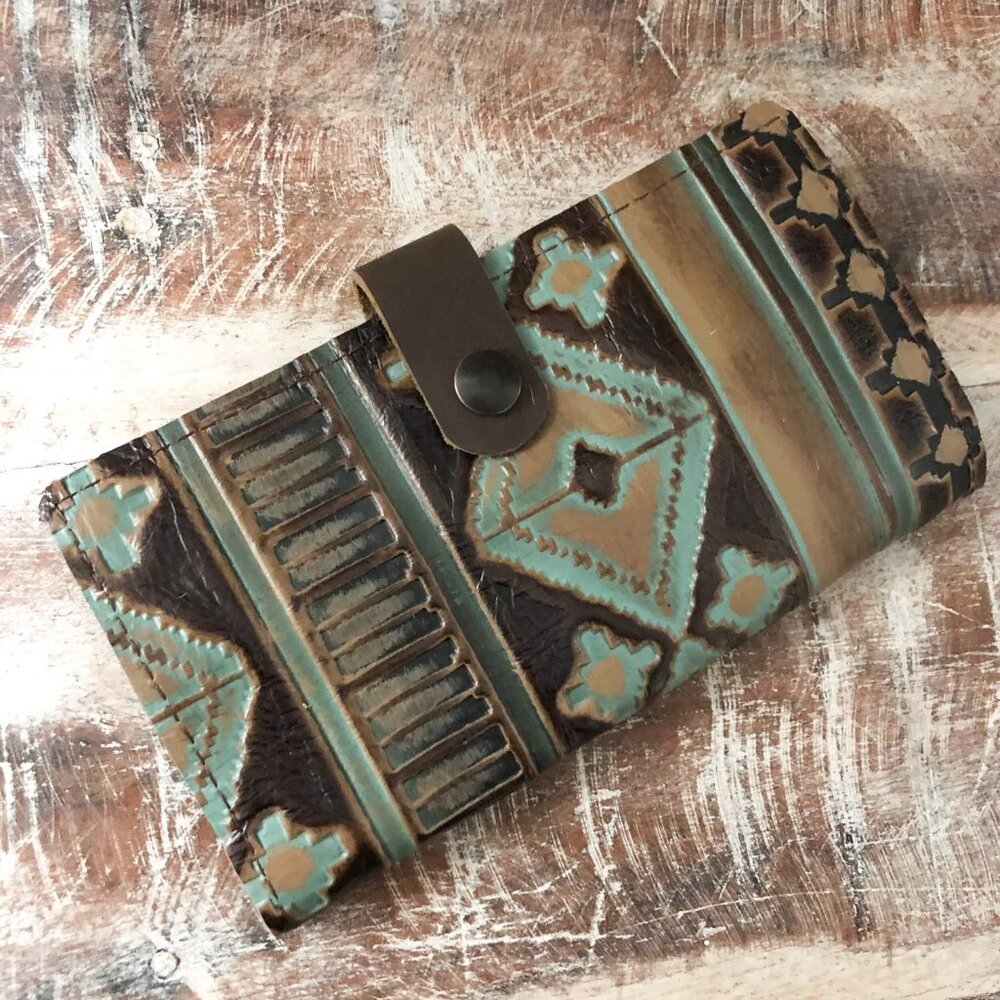 WG  Leather Sallie Ann Purse & Wallet Set - Picture 3 of 4
